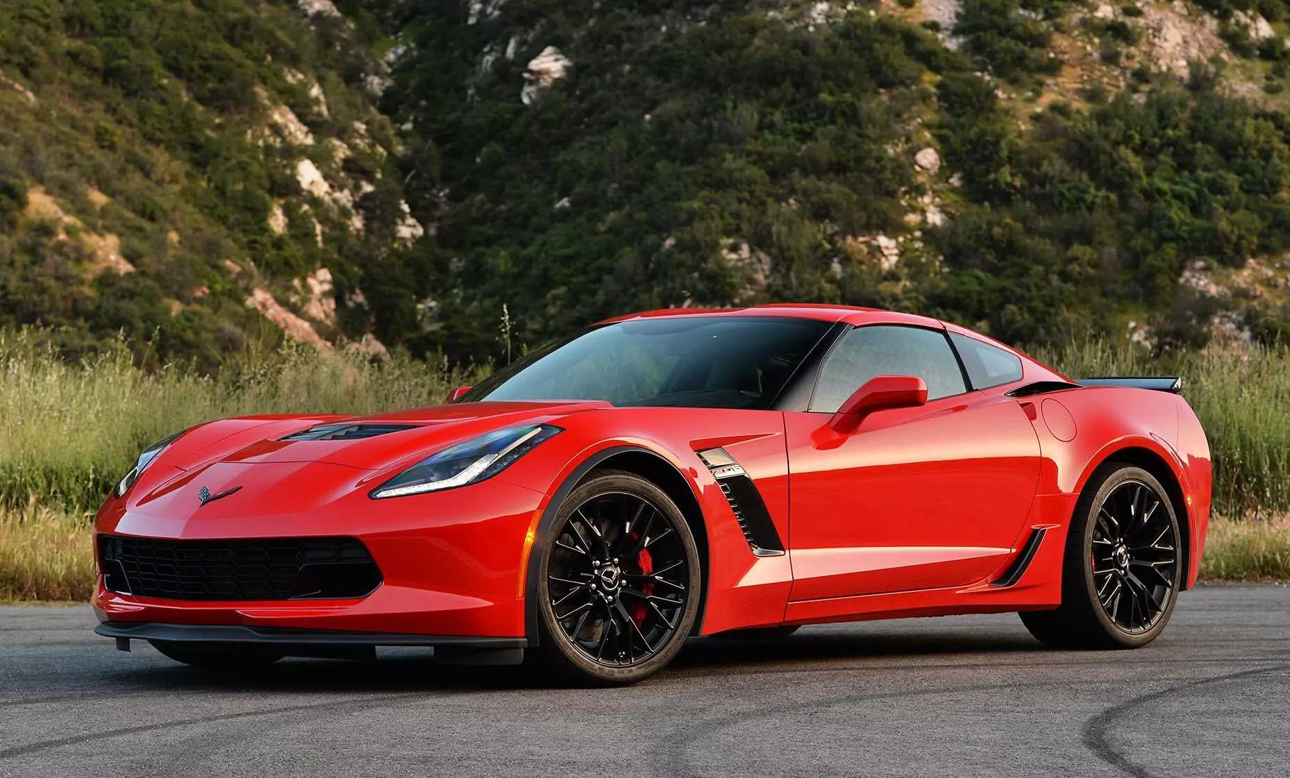 Chevrolet Corvette красный 2014